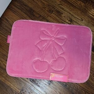 Juicy Couture Pink Bath Mat with Cherry Design - 17x24